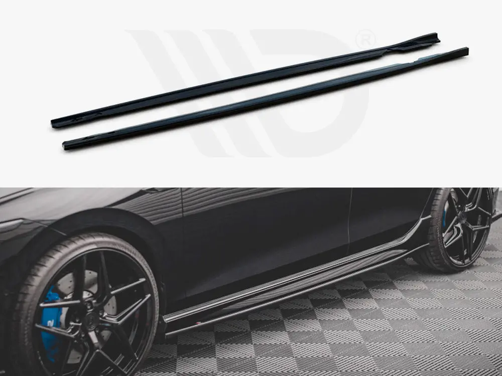 Maxton Design Side Skirts Diffusers V.2 Volkswagen Golf R Mk8 Facelift 1