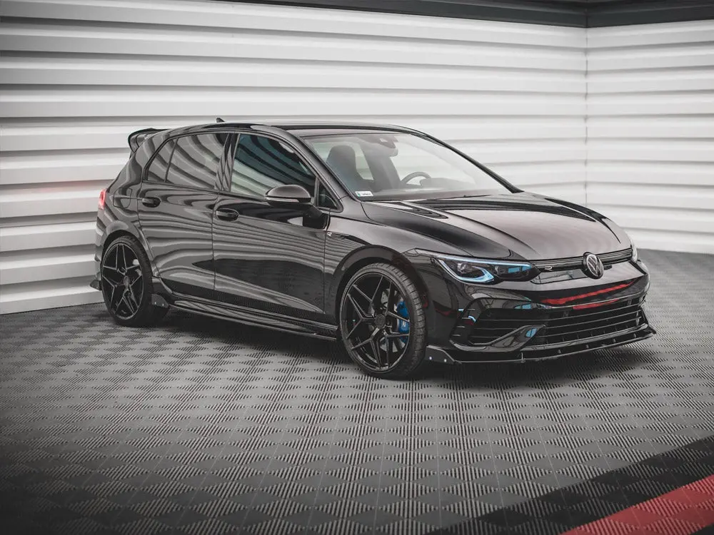 Maxton Design Side Skirts Diffusers V.2 + Flaps Volkswagen Golf R Mk8 Facelift 2