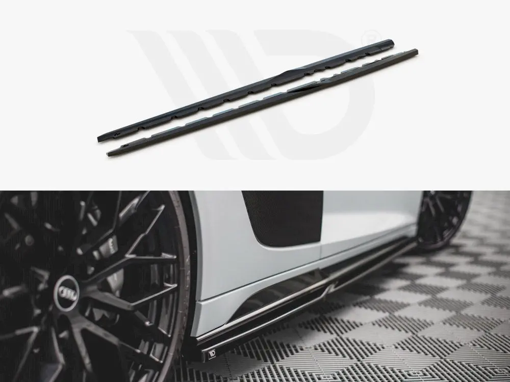 Side Skirts Diffusers V.1 Audi R8 Mk2 Facelift 1