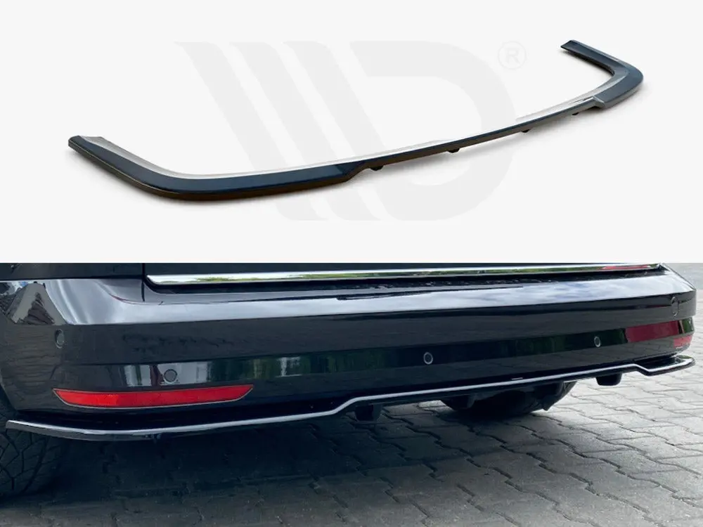 Maxton Design Central Rear Splitter (W/ Vertical Bars) Volkswagen Caddy Mk4 (2015-2020) 1