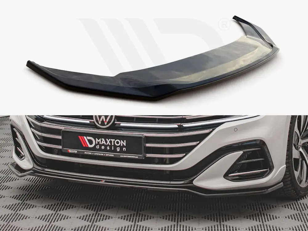 Maxton Design Front Splitter V.3 Volkswagen Arteon R-Line Sedan / Shooting Brake Mk1 Facelift 1
