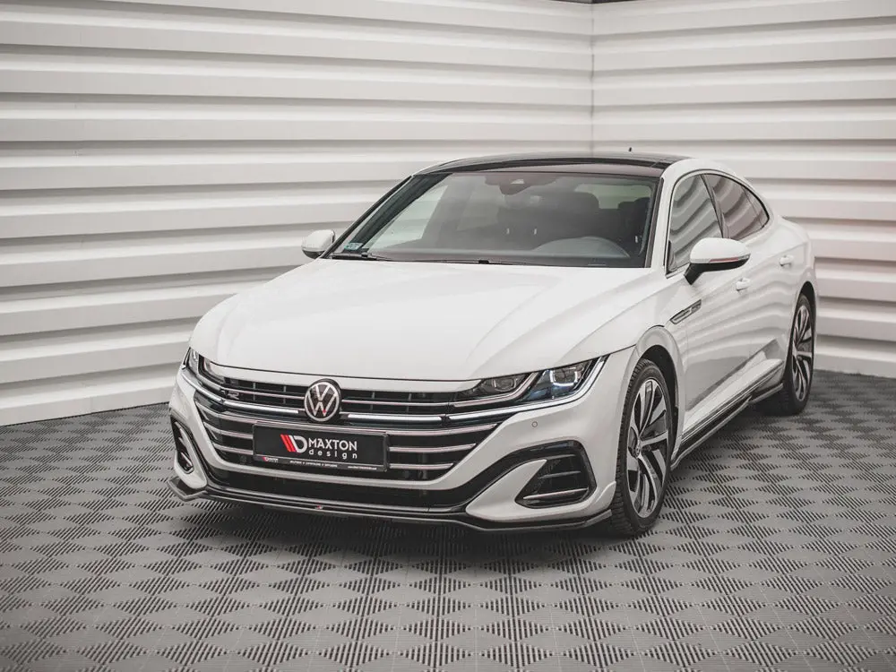 Maxton Design Front Splitter V.3 Volkswagen Arteon R-Line Sedan / Shooting Brake Mk1 Facelift 2