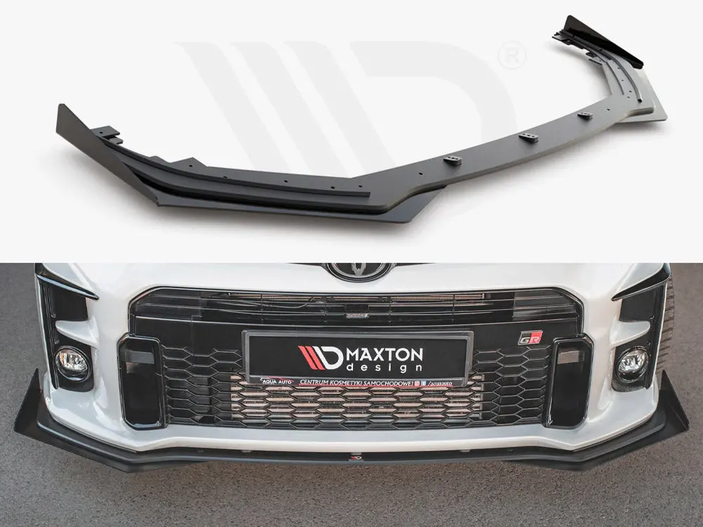 Maxton Design Racing Durability Front Splitter (+Flaps) Toyota Gr Yaris Mk4 (2020-) 1