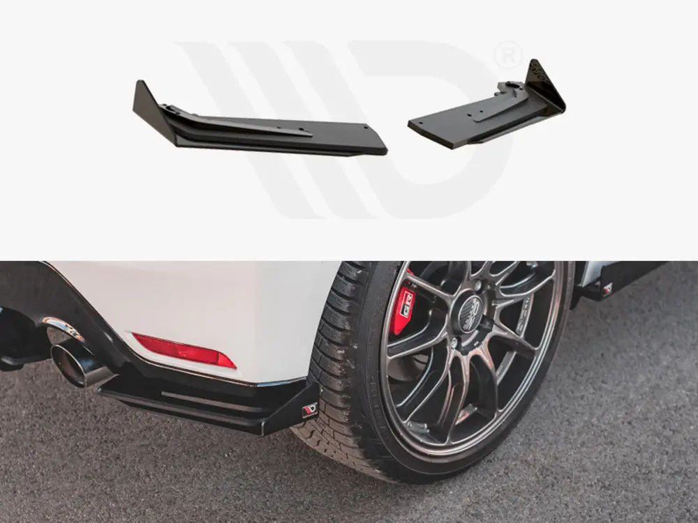 Maxton Design Racing Durability Rear Side Splitters (+Flaps) Toyota Gr Yaris Mk4 (2020-) 1