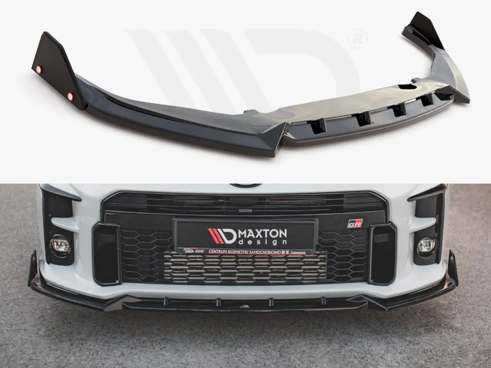 Maxton Design Front Splitter V.2 + Flaps Toyota Gr Yaris Mk4 1