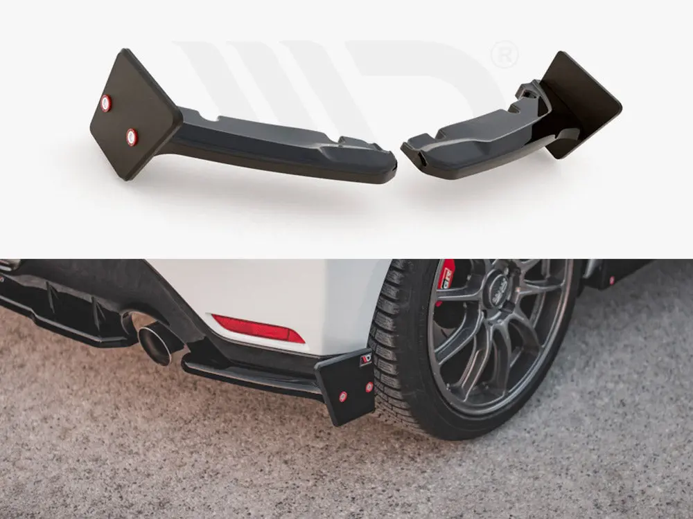 Maxton Design Rear Side Splitters V.2 + Flaps Toyota Gr Yaris Mk4 1
