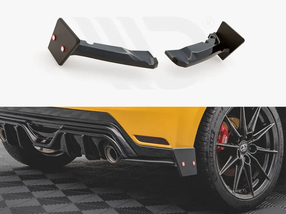 Maxton Design Rear Side Splitters V.4 + Flaps Toyota Gr Yaris Mk4 1