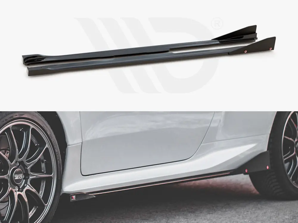 Maxton Design Side Skirts Diffusers V.2 + Flaps Toyota Gr Yaris Mk4 1