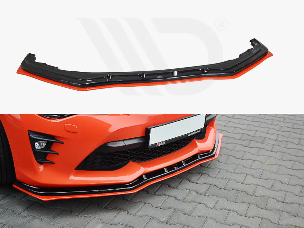 Maxton Design Front Splitter (Black & Red) V.4 Toyota Gt86 Facelift 2017-Up 1