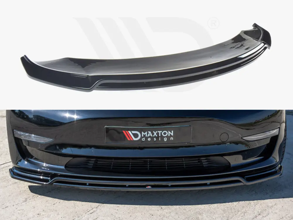 Maxton Design Front Splitter V.2 Tesla Model 3 (2017-) 1