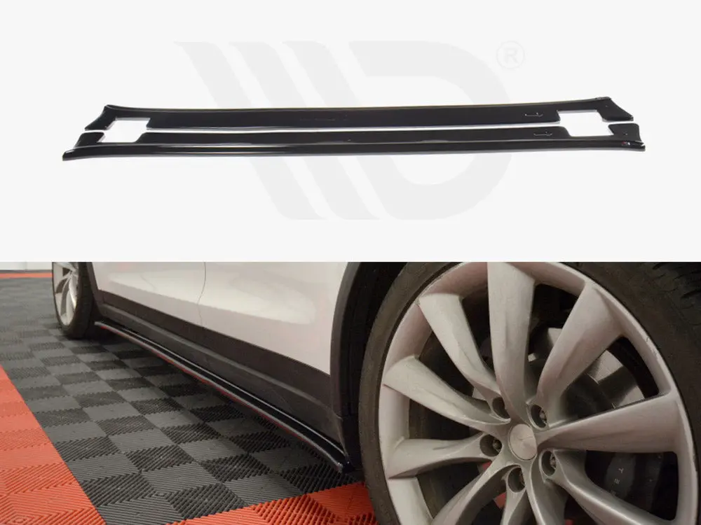 Maxton Design Side Skirts Diffusers V.1 Tesla Model X (2015-) 1