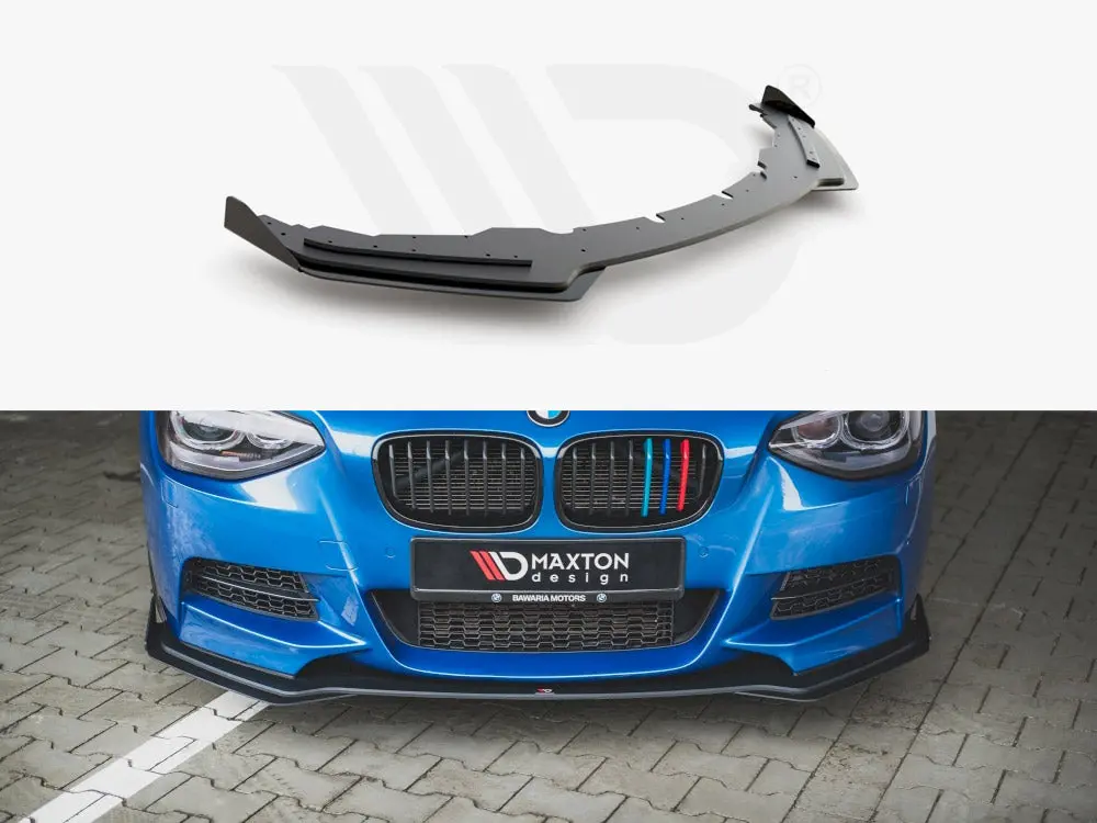 Maxton Design Racing Durability Front Splitter (+Flaps) Bmw M135i F20 (2011-2015) 1