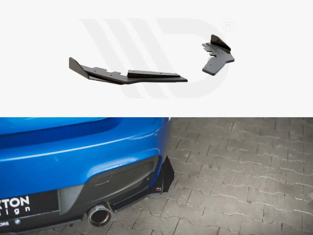 Maxton Design Racing Durability Rear Side Splitters (+Flaps) Bmw M135i F20 (2011-2015) 1