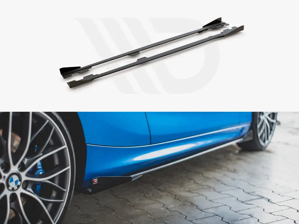 Maxton Design Racing Durability Side Skirts Diffusers (+Flaps) Bmw 1 F21 M135i / M140i / M-Pack (2011-2019) 1
