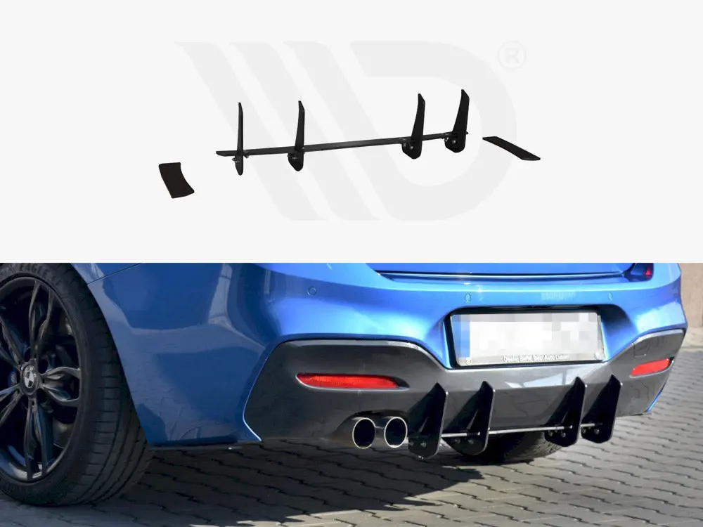Maxton Design Rear Diffuser V.1 Bmw 1 F20/21 Facelift M-Power (2015-19) 1