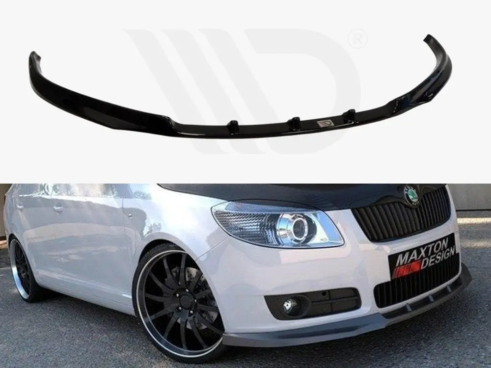 Maxton Design Front Splitter Skoda Fabia Ii (Preface Model, Standard Bumper) 1