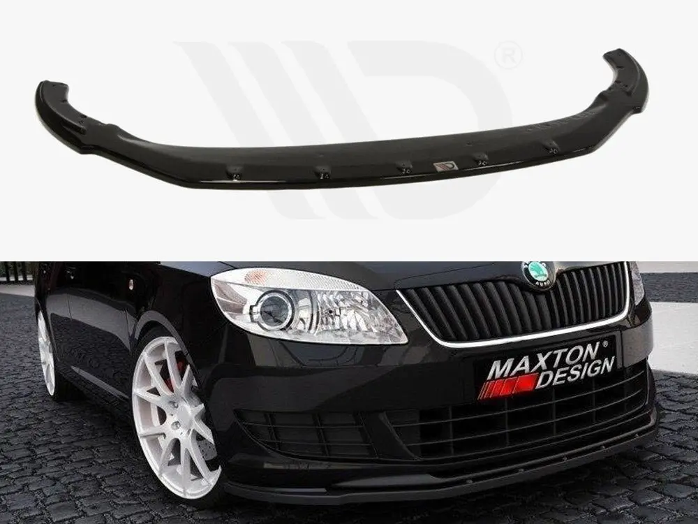 Maxton Design Front Splitter Skoda Fabia Ii Facelif Model, Standard Bumper 1
