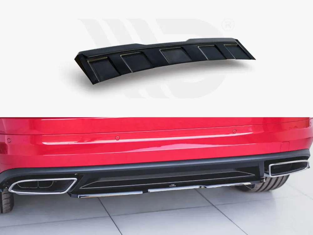Maxton Design Central Rear Splitter Skoda Kodiaq Rs 1