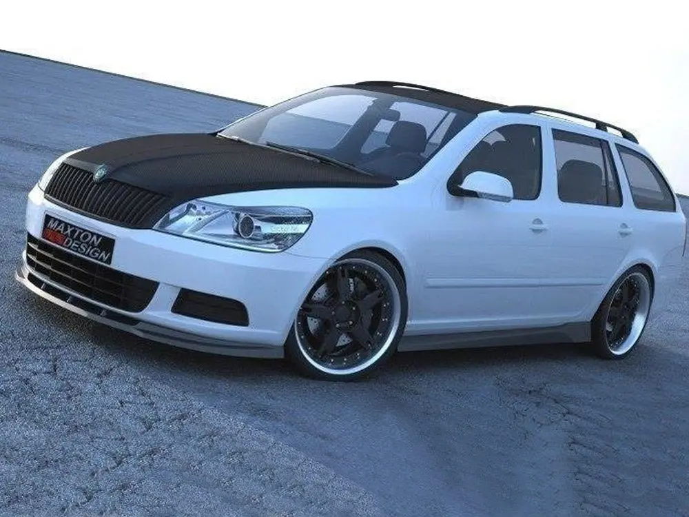 Maxton Design Front Splitter Octavia 2 Facelift Model, Standard Bumper 1