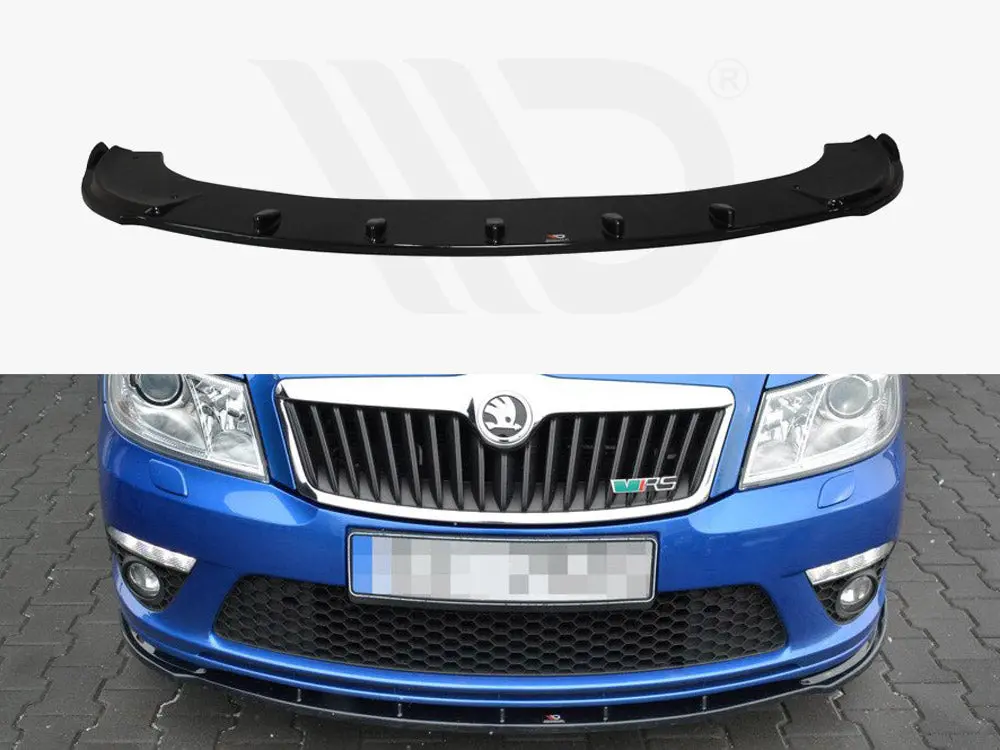 Front Splitter V.1 Skoda Octavia Mk2 Vrs Facelift (2008-2013) 1