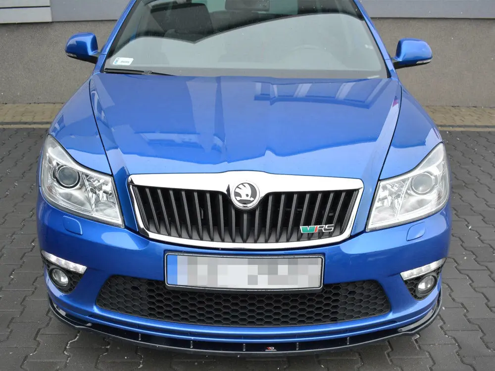 Front Splitter V.1 Skoda Octavia Mk2 Vrs Facelift (2008-2013) 2