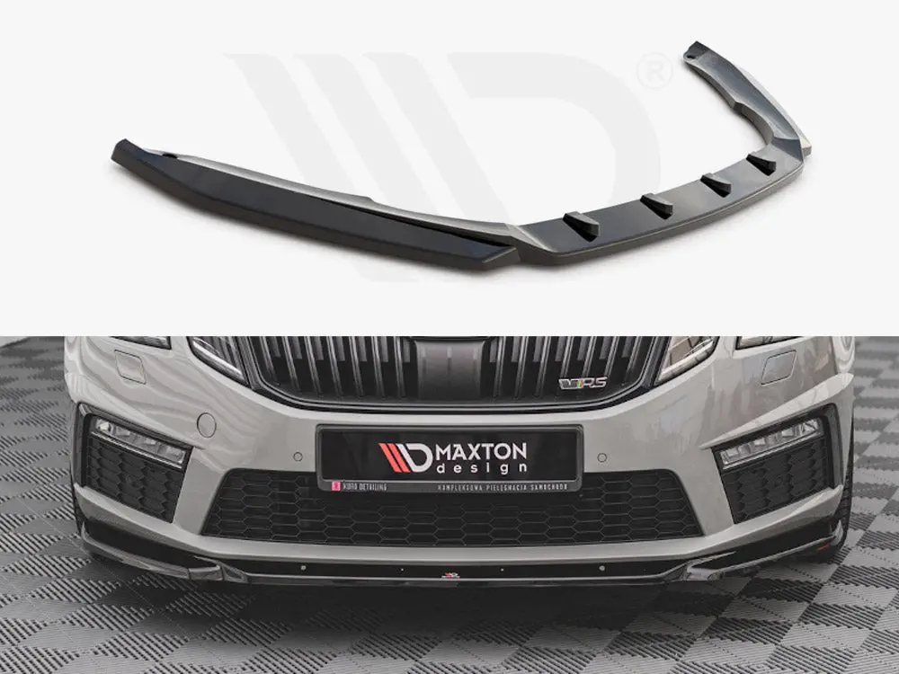 Maxton Design Front Splitter V.3 Skoda Octavia Rs Mk3 Facelift (2016-2019) 1