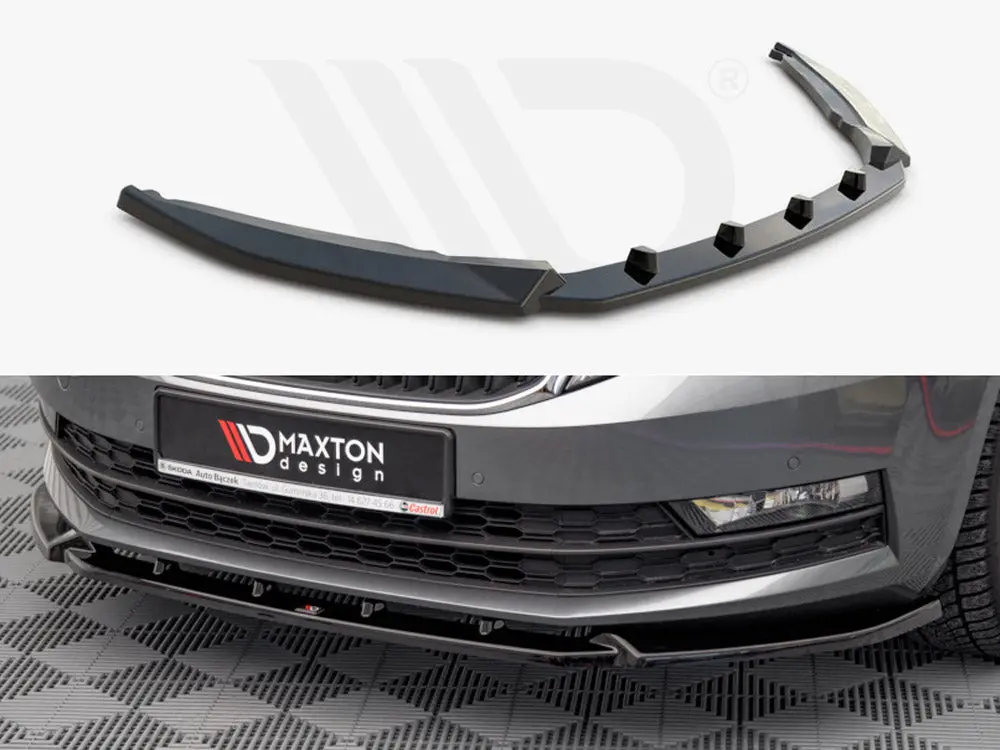 Front Splitter V.1 Skoda Octavia Mk3 Facelift (2016-2020) 1