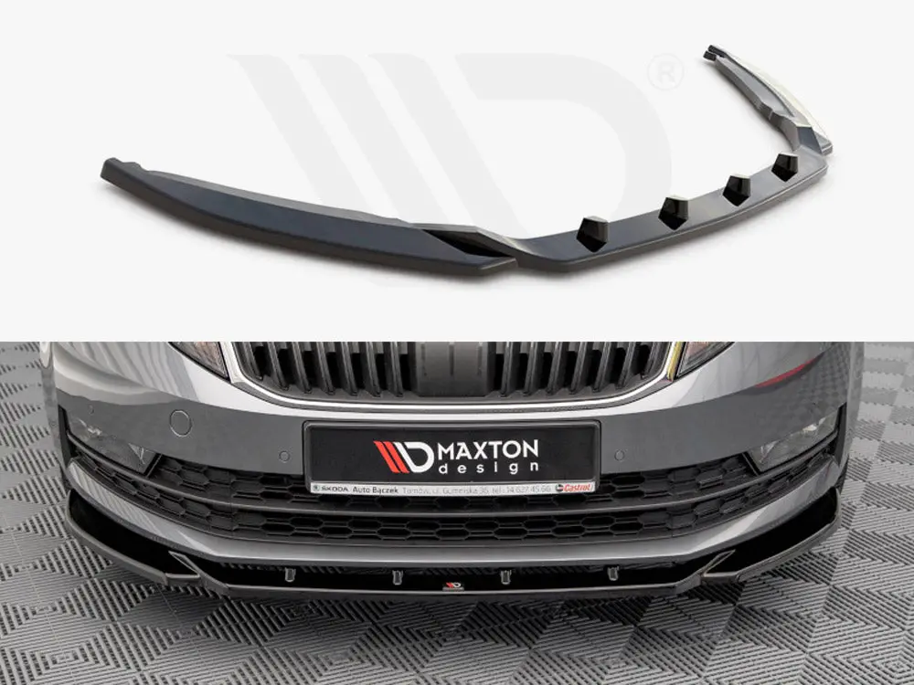Front Splitter V.2 Skoda Octavia Mk3 Facelift (2016-2020) 1