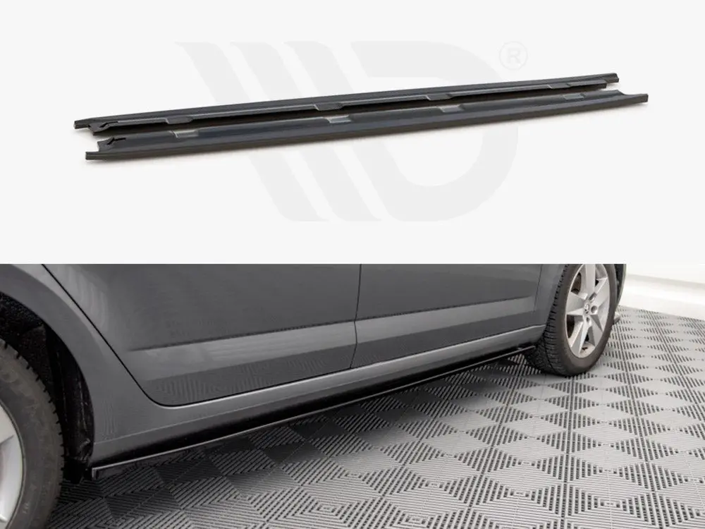 Side Skirts Diffusers Skoda Octavia Mk3 Facelift (2016-2020) 1