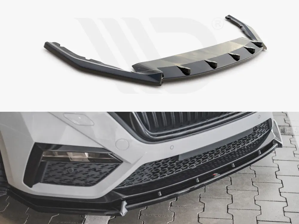 Maxton Design Front Splitter V1 Skoda Octavia Rs Mk4 (2020-) 1