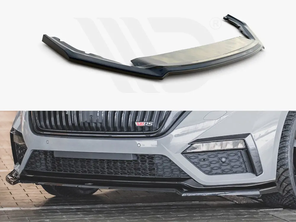 Front Splitter V4 Skoda Octavia Rs Mk4 (2020-) 1