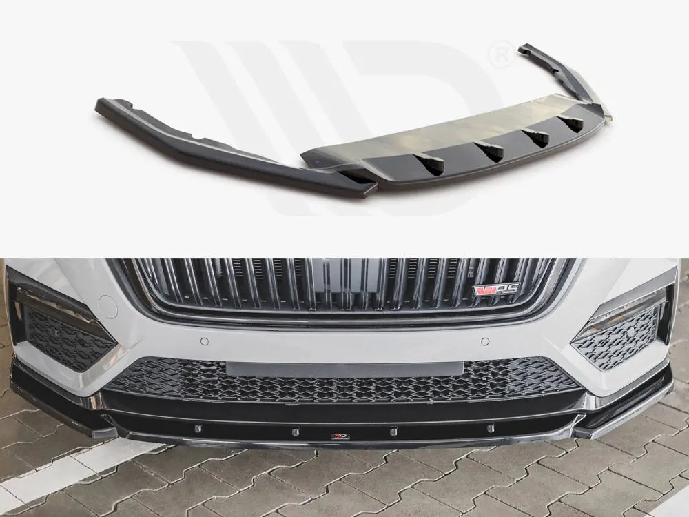 Maxton Design Front Splitter V3 Skoda Octavia Rs Mk4 (2020-) 1