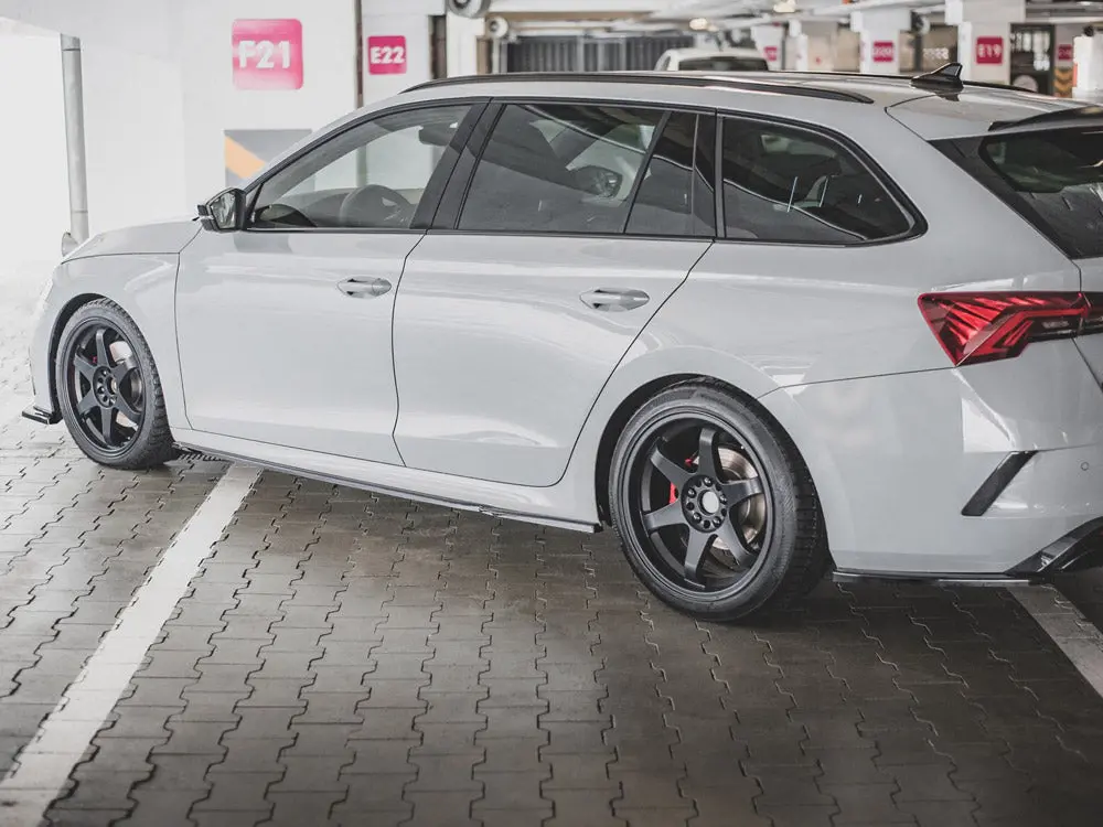 Maxton Design Side Skirt Diffusers V.1 Skoda Octavia Rs Liftback / Estate Mk4 2