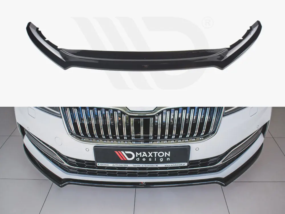 Maxton Design Front Splitter V.1 Skoda Superb Mk3 Fl (2019-) 1