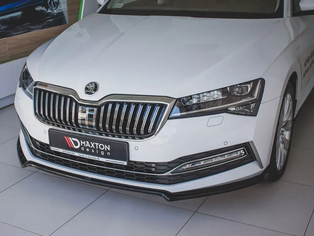 Maxton Design Front Splitter V.1 Skoda Superb Mk3 Fl (2019-) 2