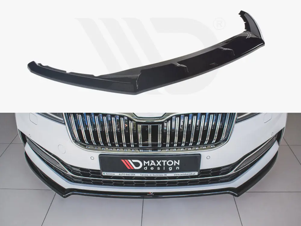 Maxton Design Front Splitter V.2 Skoda Superb Mk3 Fl (2019-) 1