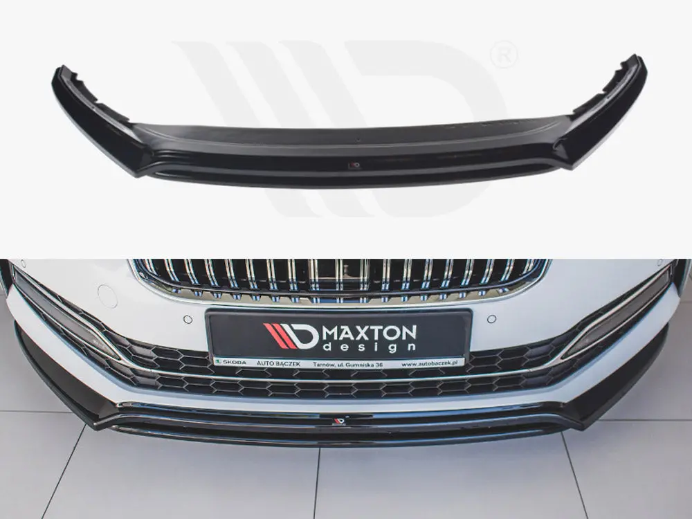 Maxton Design Front Splitter V.3 Skoda Superb Mk3 Fl 1