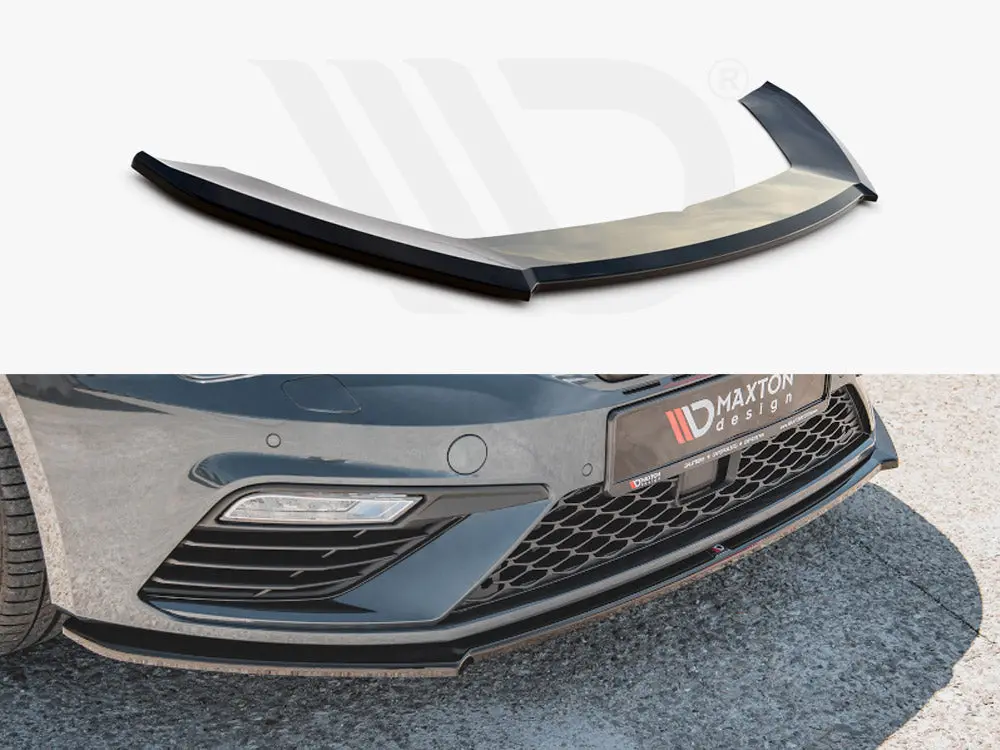 Maxton Design Front Splitter V4 Seat Leon Cupra/ Fr Mk3 Facelift (2017-2019) 1