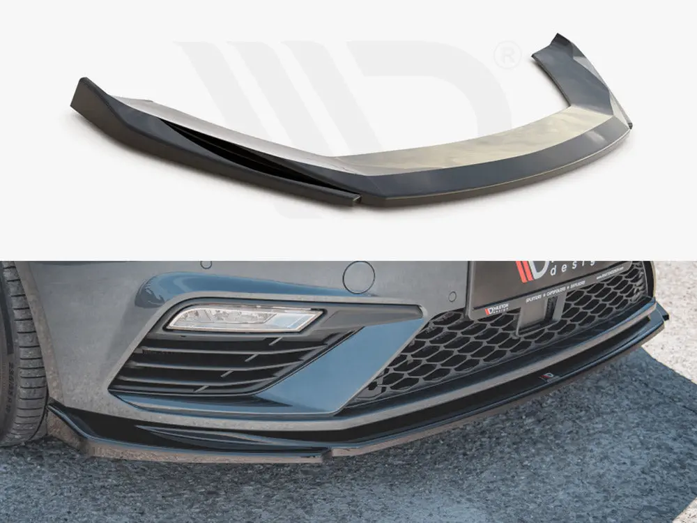 Maxton Design Front Splitter V5 Seat Leon Cupra/ Fr Mk3 Facelift (2017-2019) 1