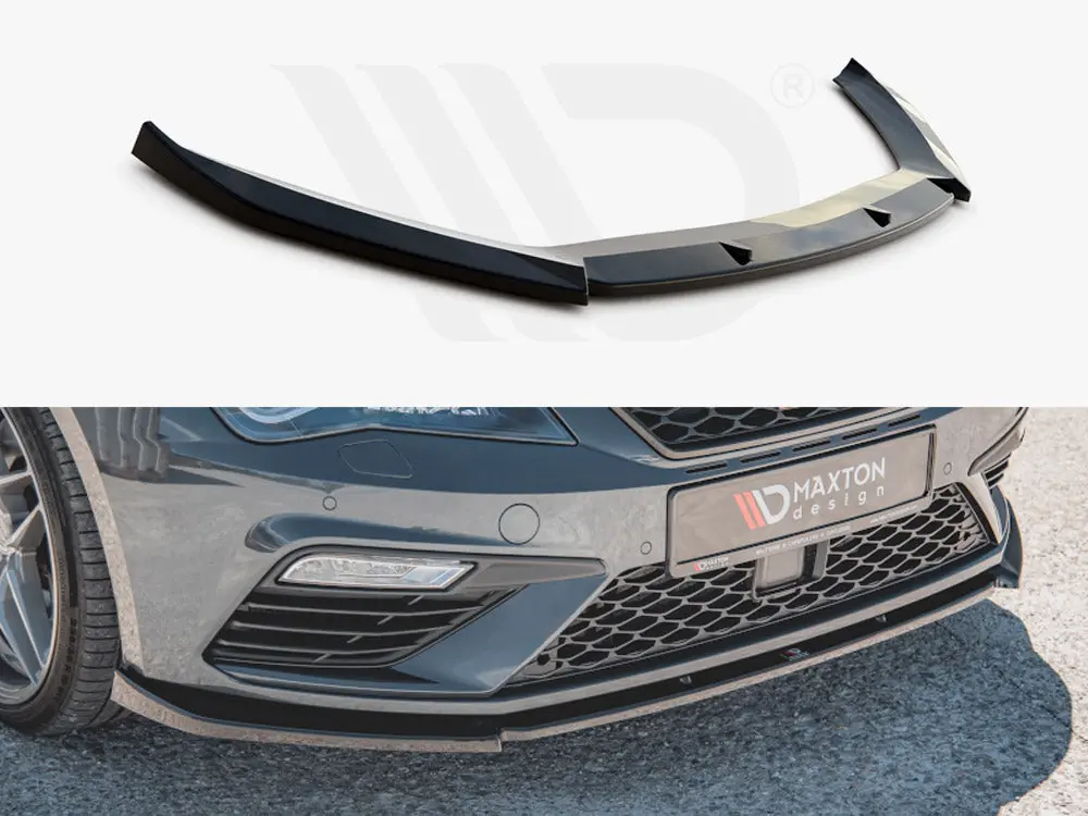 Maxton Design Front Splitter V6 Seat Leon Cupra/ Fr Mk3 Facelift (2017-2019) 1