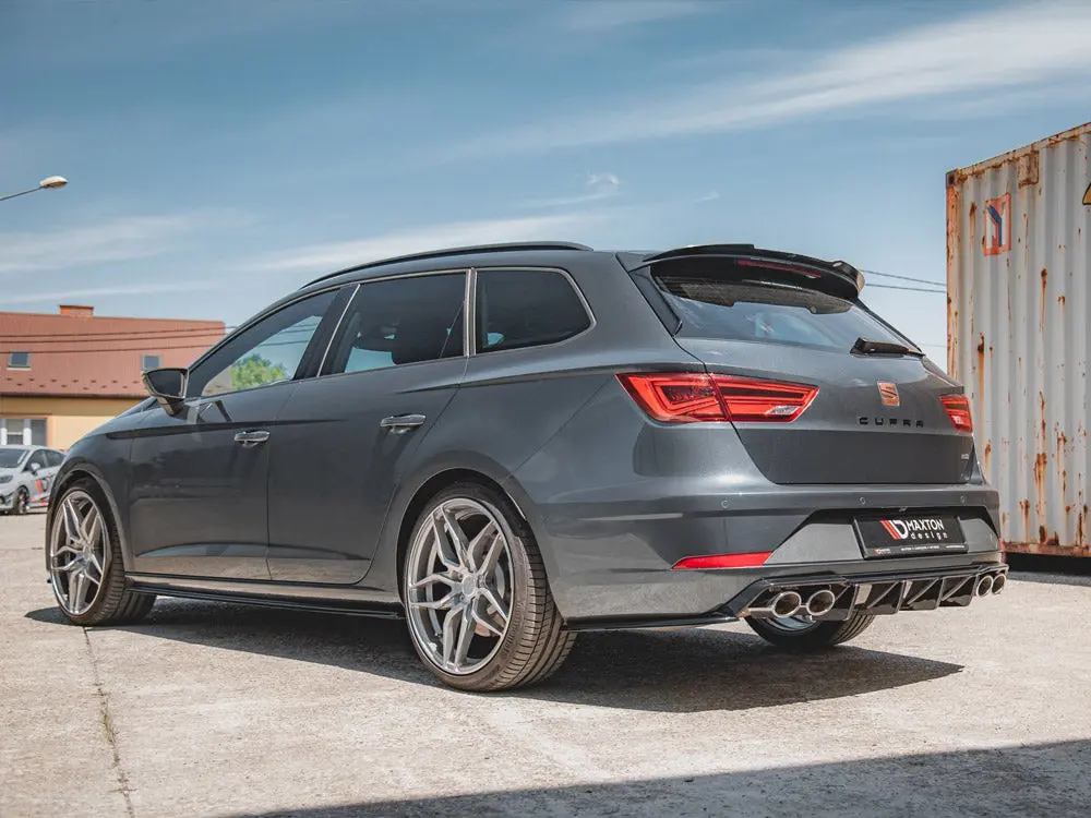 Maxton Design Rear Side Splitters V.2 Seat Leon Cupra Mk3 Facelift Estate (2017-2019) 1