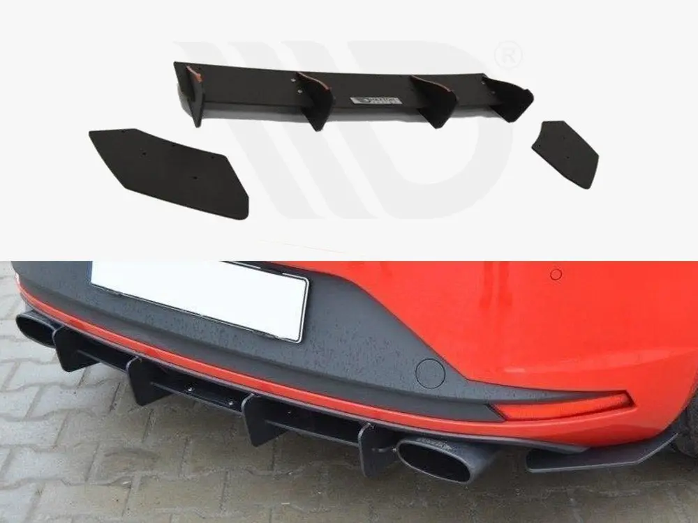 Maxton Design Seat Leon Iii Cupra Rear Diffuser & Rear Side Splitters 1