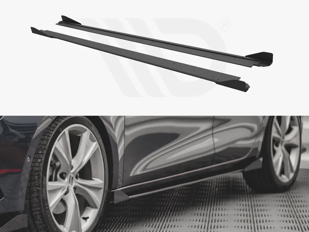Maxton Design Street Pro Side Skirts Diffusers (+Flaps) Seat Leon Fr Mk4 (2020-) 1