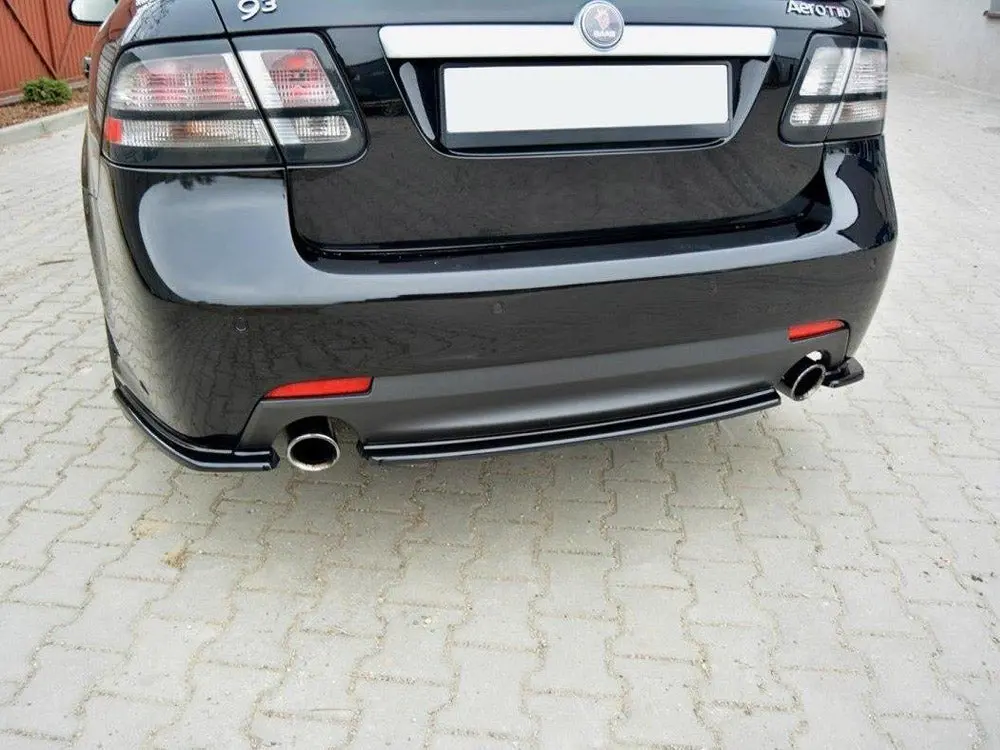 Central Rear Splitter Saab 9-3 Aero Mk2 Facelift (2007-2011) 1