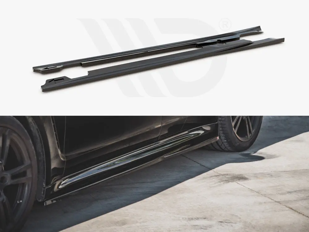 Side Skirts Diffusers V1 Porsche Panamera Turbo 970 Facelift (2013-2016) 1