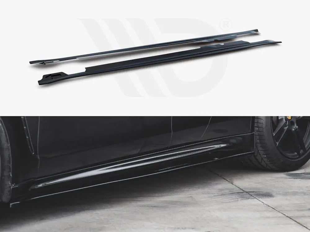 Maxton Design Side Skirts Diffusers V2 Porsche Panamera Turbo 970 Facelift (2013-2016) 1