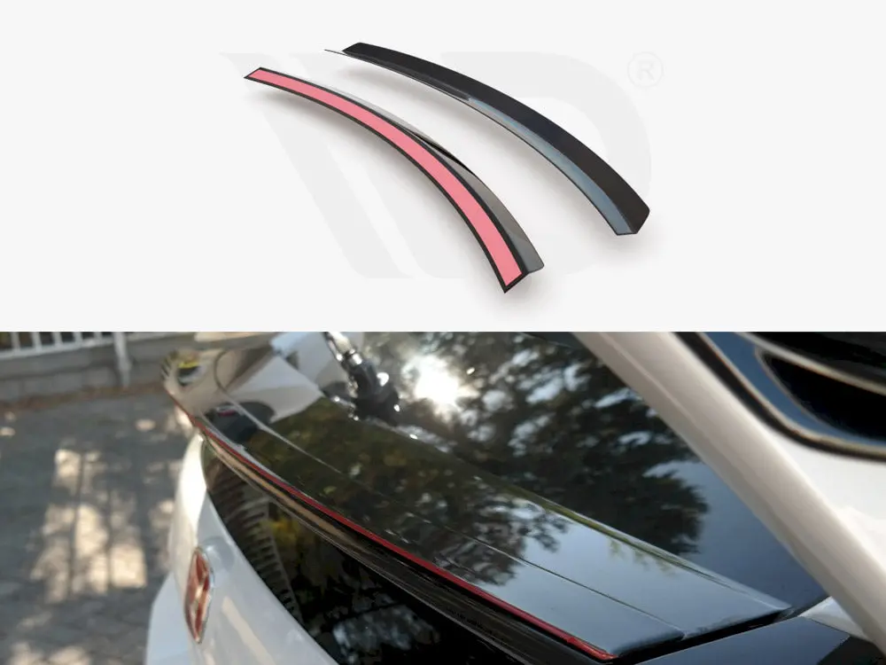 Maxton Design Bottom Spoiler Extension Cap V3 Honda Civic Mk10 Type-R (2017-Up) 1