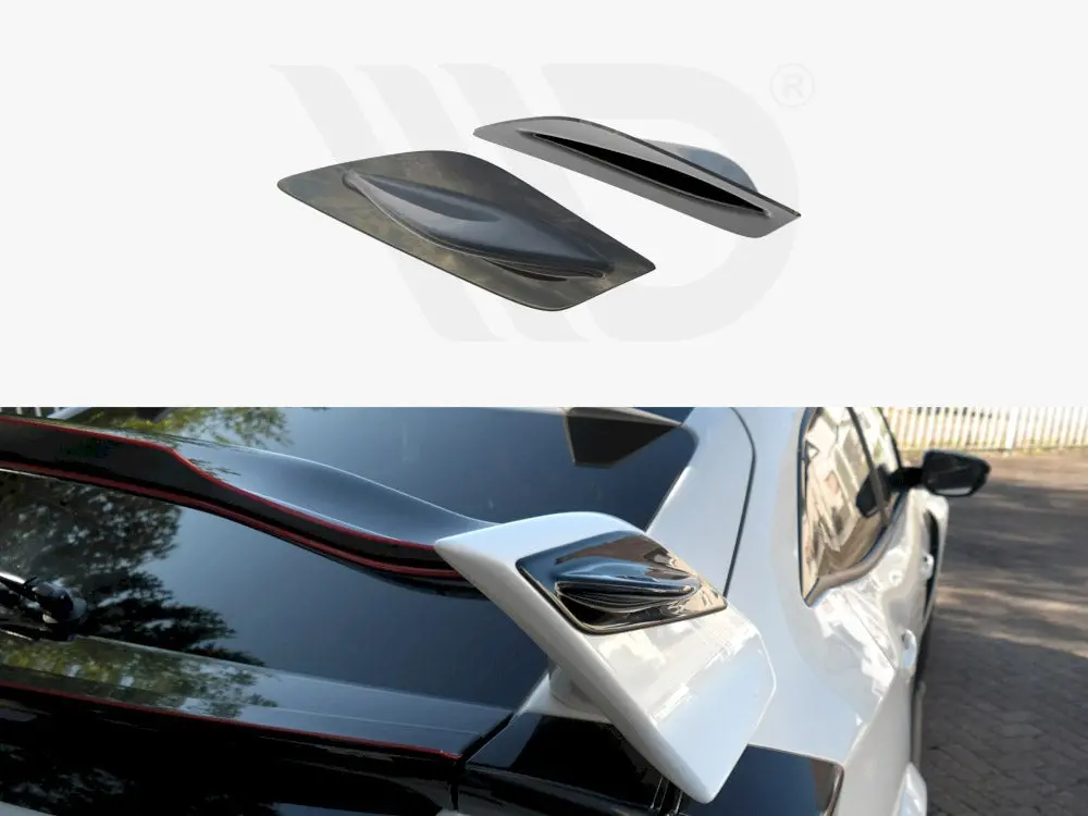 Maxton Design Wing (Main Spoiler) Side Extensions Honda Civic Mk10 Type-R 1