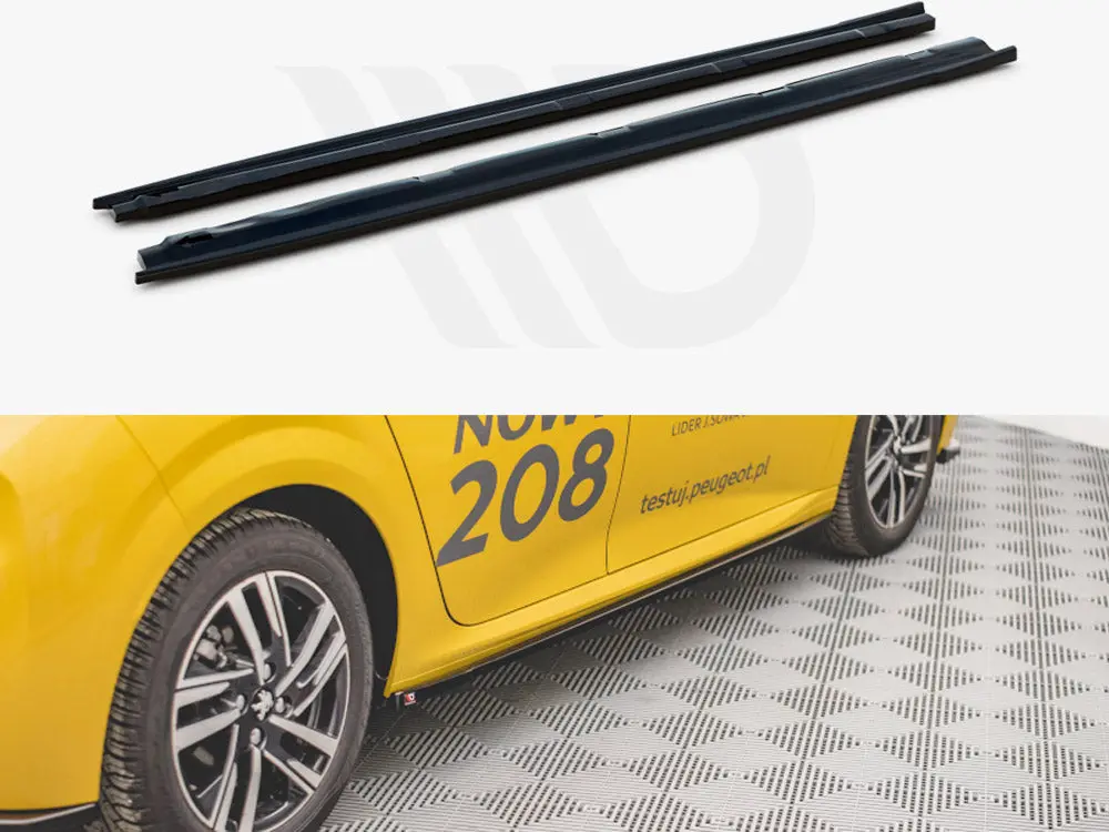 Side Skirts Diffusers Peugeot 208 Mk2 (2019-) 1