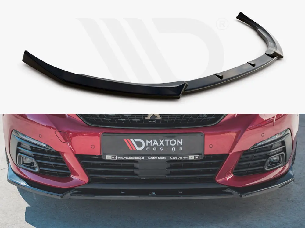 Maxton Design Front Splitter V.1 Peugeot 308 Gt Mk2 Facelift 1